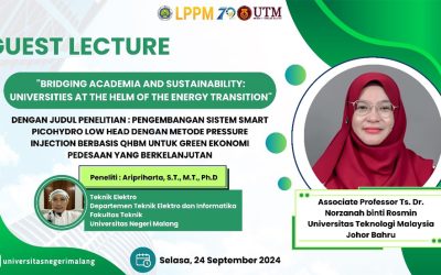 International Guest Lecturer “Bridging Academia and Sustainability Universities At The Helm of The Energy Transition”