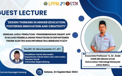 International Guest Lecturer “Design Thinking in Higher Education: Fostering Innovation and Creativity”